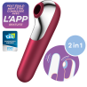 Satisfyer Stimulateur de clitoris + Vibromasseur Dual Love Rouge